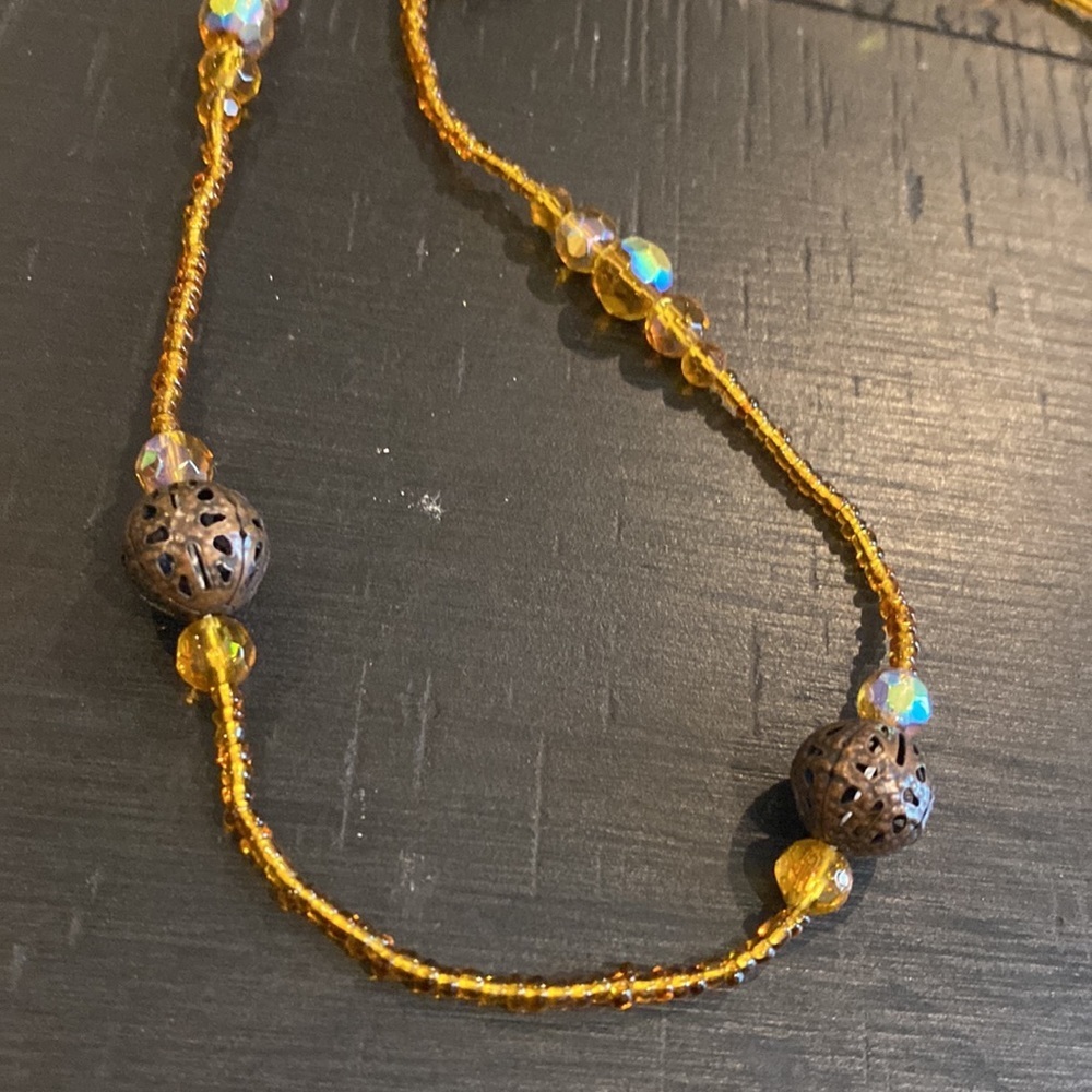 Sunglass Readers Glasses Necklace Beaded Beautiful Holder - Picture 3 of 4